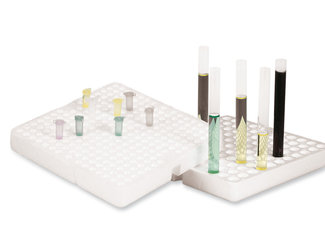 Rotilabo®-test tube trays, PS, stackable, 250 holes, Ø 8.5 mm, 5 unit(s)