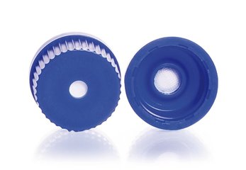 Ventilation screw caps GL 32, DURAN® with ePTFE membrane, blue, 5 unit(s)