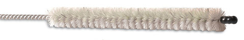 Rotilabo® hose and burette brushes, pig bistles, cap, brush L150, Ø15 mm