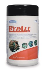 Wipes Wypall®, green, 1-ply, type 7772, 1 box x 50 wipes,, 1 unit(s)
