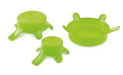 DURAN® silicone lid set, S/M/L, , Colour, green, 1 set