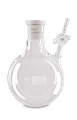 Nitrogen round-bottom flask, DURAN®, NS 29/32, H 105mm, borehole 2.5mm, 100ml