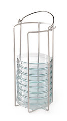 Rotilabo®-stands for petri dishes, steel, for 10 dishes, Ø 100 mm, 1 unit(s)