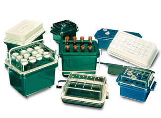 Labtop cooler, PC, green/white, 32 (4 x 8) tubes, 0.5-2 ml, 1 unit(s)