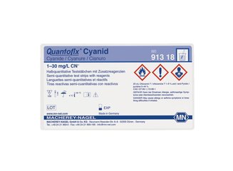 Quantofix® test strips, cyanide, L 95 x W 6 mm, 100 unit(s)