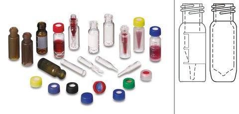 Rotilabo® short screw-top vials ND9, PP transparent, 1.5 ml, 100 unit(s)
