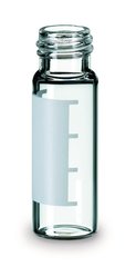 Rotilabo®-screw thread ND11 vials, 4 ml, clear glass, with labelling area
