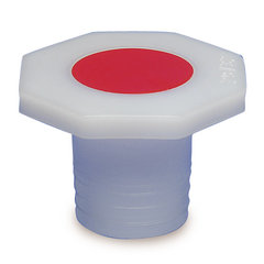 Plastic stopper, PE, DIN 12254, standard ground joint 45/40, octagonal