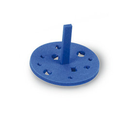 Rotilabo®-floating racks, 18 holes, blue, for 0.2/0.5/1.5/2.0ml tubes, HDPE