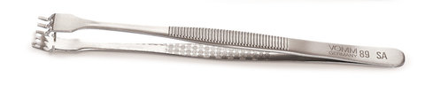 Wafer forceps, corrosion-free stainless, steel 18/10, non-coated, W 9 mm
