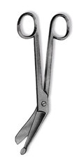 Special shears, LISTER, angled, stainless steel, length 110 mm, 1 unit(s)