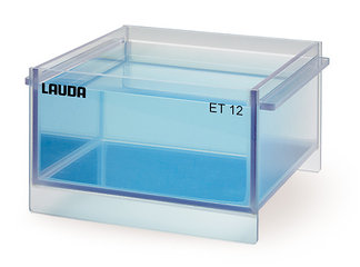 Polycarbonate tubs f. immersion thermom., up to 100 °C, transparent, vol. 15 l