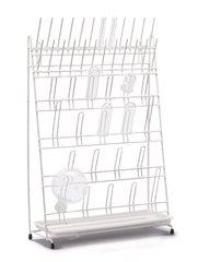 Rotilabo®-drying rack, PE, 24 pins / 20 arched pins, H 610 mm, 1 unit(s)