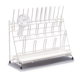 Rotilabo®-drying rack, PE, 12 pins / 11 arched pins, H 300 mm, 1 unit(s)