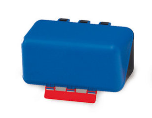 SEKUROKA®-safety box for 1 glasses, blue, W 236 x D 120 x H 120 mm, 1 unit(s)