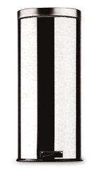 Pedal bin, steel plate/znc, chrome, 30 l, 1 unit(s)