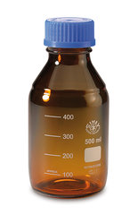 Rotilabo®-screw top bottles, 100 ml, borosilicate glass, brown, GL 45