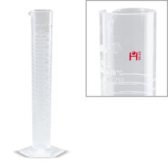 Measuring cylinders, class A, PMP, subdivision 0.5 ml, 25 ml, 2 unit(s)