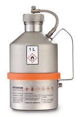 Safety laboratory can, stainless steel, with screw cap and UN-X-approved, 1 l
