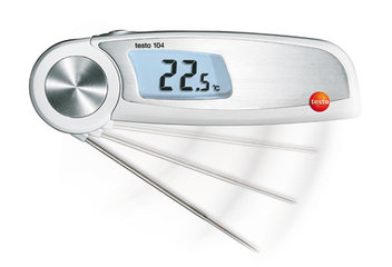 Folding thermometer testo 104, measuring range -50,0 to +250,0 °C, 1 unit(s)