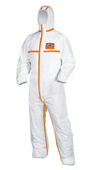 disposable overall uvex 8959, Typ 4B, white/orange, size L, 1 unit(s)