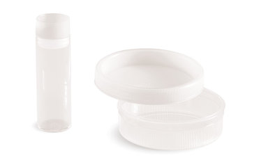 Sputum containers with screw cap, 24 ml, Ø 70 mm, H 23 mm, non-sterile