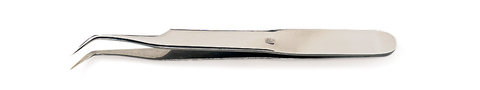 Tweezers with fine tip, curved, Remanit 4301. L 120 mm, 1 unit(s)