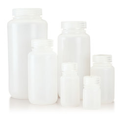 Wide neck bottles, HDPE, 250 ml, 12 unit(s)