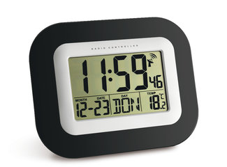 Radio-controlled alarm clock XXL, interior temperature -10 to +60 °C, 1 unit(s)