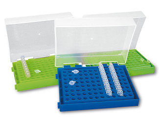 Rotilabo®-PCR-rack, sorted, PP, 96 holes, array 8 x 12, 5 unit(s)