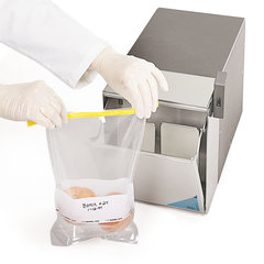 Homogenizing bags, thickness 102 µm, with labelling space a. filter, 1650 ml