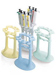 Table-pipettor stand, vanilla-yellow, PA, for 7 microlitre pipettors, 1 unit(s)