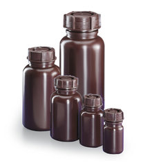 Wide neck bottles, brown, LDPE, 250 ml, 10 unit(s)