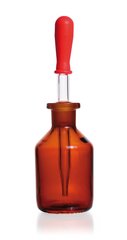 Dropper bottles, soda-lime glass, brown glass, 100 ml, 10 unit(s)