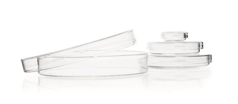 STERIPLAN® petri dishes, soda-lime glass, two pieces, Ø 100 mm, H 10 mm