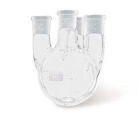 Four-necked round bottom flask, 4000 ml, centre neck NS 45/40