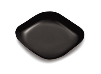 Disposable weighing pans, diamond-shaped, black, 5 ml, L 55 x W 35 x H 6 mm