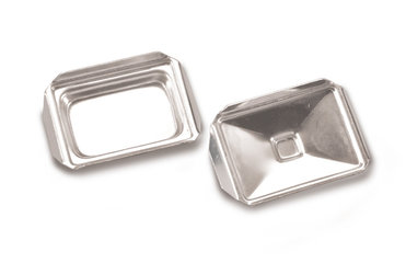 Metal embedding moulds, stainless steel, standard, L 23 x W 36 mm inner