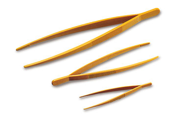 Tweezers, POM, yellow, L 147 mm, 5 unit(s)