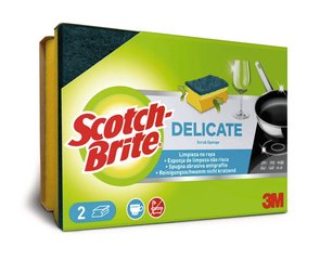 Scrub sponges Scotch-BriteTM, Non-scratch, L 85 x W 65 x H 40 mm, 6 unit(s)