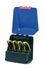 SEKUROKA®-safety box for 4 glasses, blue, W 236 x D 125 x H 225 mm, 1 unit(s)