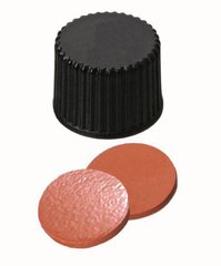 Screw cap, closed, PP, ND8, Sept. Natural rubber/TEF, 1.3 mm, 60°, 100 unit(s)