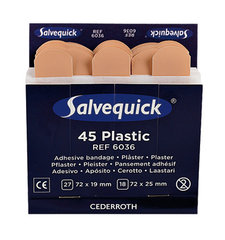 Salvequick® plaster, Plastic, waterresistant 6036, 1 set