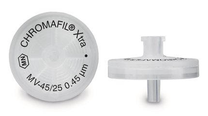 CHROMAFIL® MV Xtra syr. adaptor filters, pore size 0.45 µm, Ø 25 mm, 100 p.