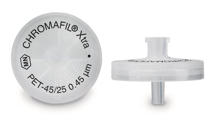 CHROMAFIL® syr. adaptor filters PET Xtra, pore size 0.45 µm, Ø 25 mm, 400 p.