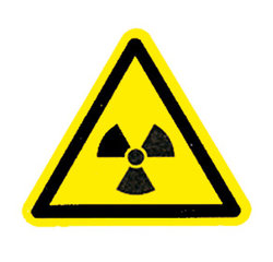 Warning symbols acc. to ISO 7010 on a sheet