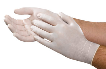 Semperguard® Nitrile Xenon non-powdered, disposable gloves, white, size M (7-8)