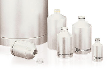 UN aluminium bottle, 250 ml, Ø 65 x H 140 mm, 1 unit(s)
