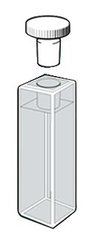 ROTILABO®-precision glass cuvette, macro, quartz glass, stopper, 3.5 ml