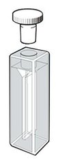 ROTILABO®-precision glass cuvette, micro, quartz glass, stopper, 0.7 ml